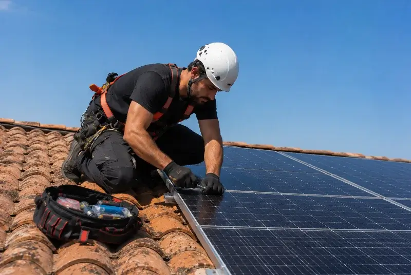 Maintenance et monitoring de panneaux solaires à Ballaison