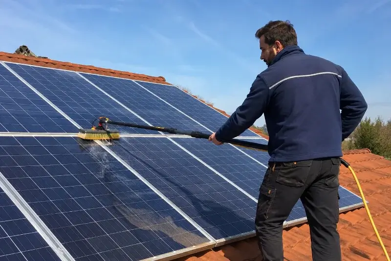 Nettoyage et entretien de panneaux solaires à Ballaison
