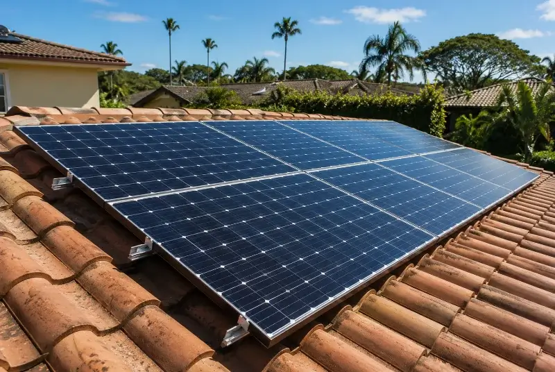 Installation de panneaux solaires à Ballaison